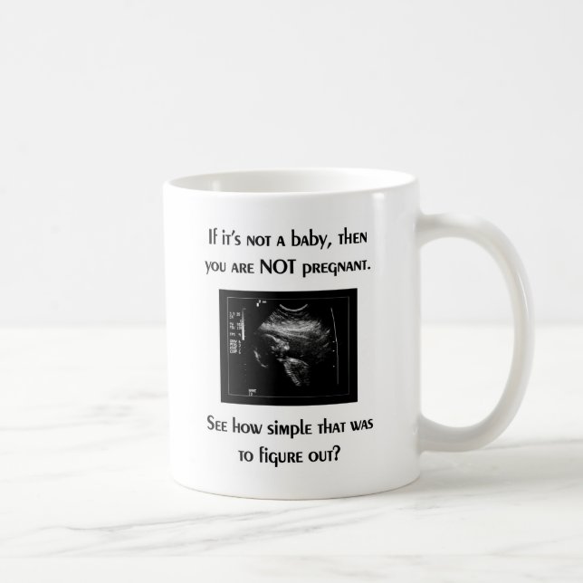 Pro-life mug (baby ultrasound) (Right)