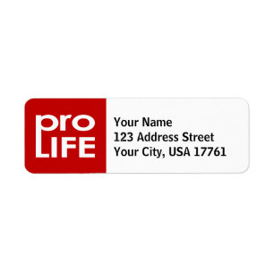 Pro Life Return Address Labels