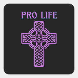 Pro Life Roman Catholic Square Sticker