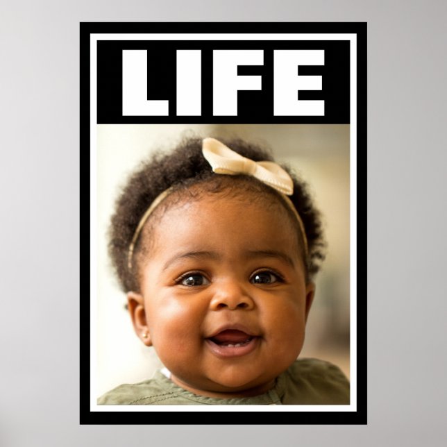 PRO-LIFE SMILING BABY GIRL INFANT LIFE POSTER (Front)