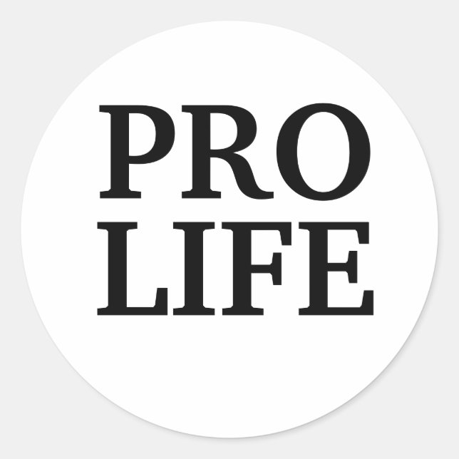Pro Life Stickers (Front)