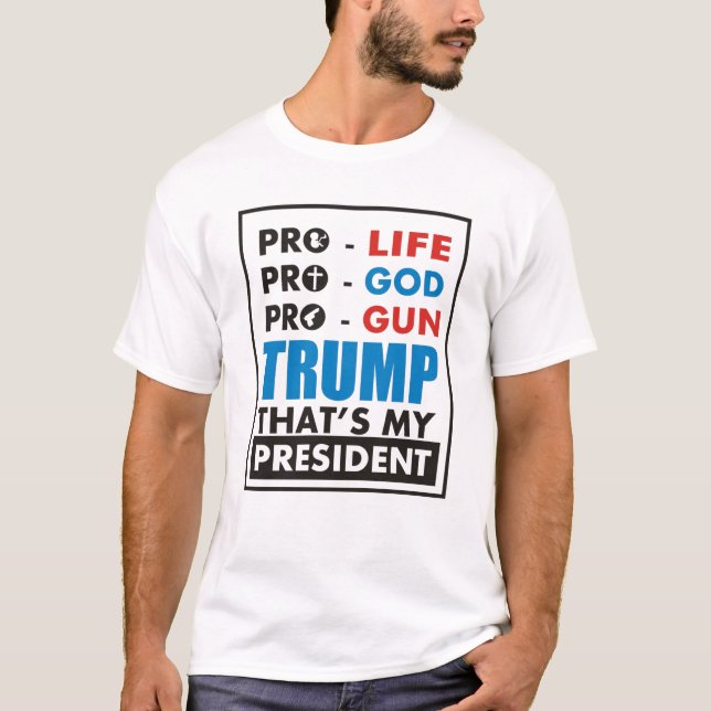 Pro Life Trump Foetus Birth New Born T-Shirt (Front)