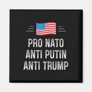 Pro Nato - Anti Putin - Anti Trump - Retro Style - Magnet