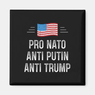 Pro Nato - Anti Putin - Anti Trump - Retro Style - Magnet