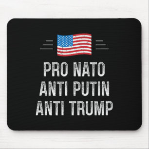 Pro Nato - Anti Putin - Anti Trump - Retro Style - Mouse Pad