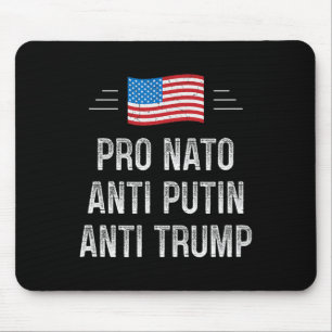 Pro Nato - Anti Putin - Anti Trump - Retro Style - Mouse Pad
