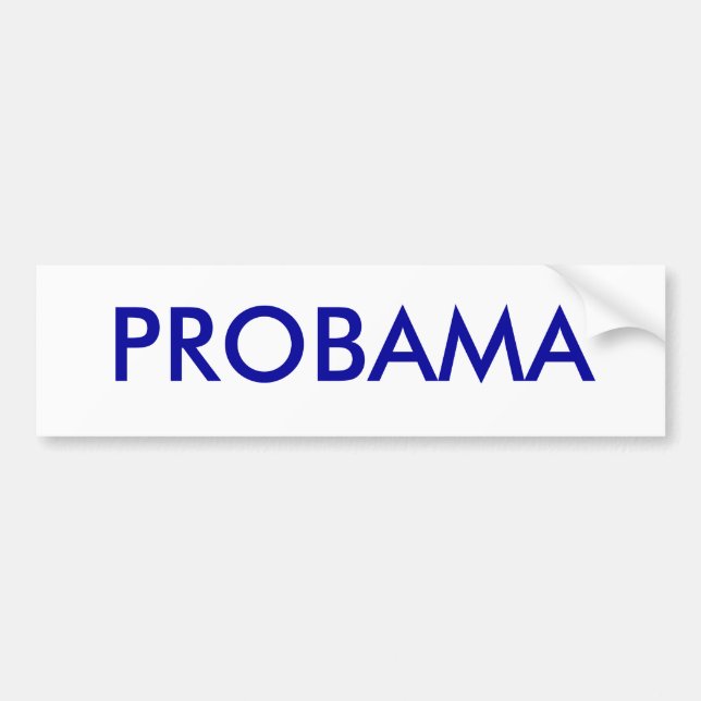 Pro Obama bumpersticker Bumper Sticker (Front)