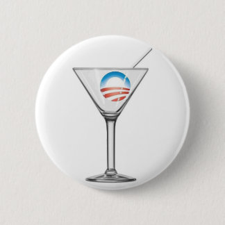 Pro-Obama Martini 6 Cm Round Badge