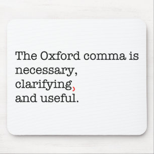 Pro-Oxford Comma Mouse Pad