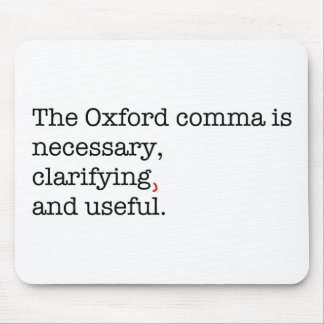 Pro-Oxford Comma Mouse Pad