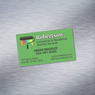 Pro Painter and Repair Services Magnetic Business Card