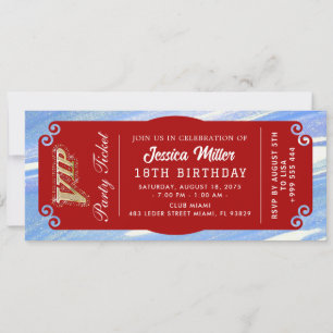 pro Party Ticket Invitation