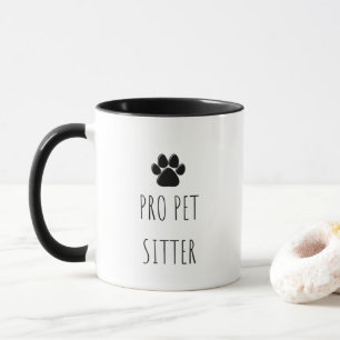 'Pro Pet Sitter' For Dog Walkers Animal Caregivers Mug