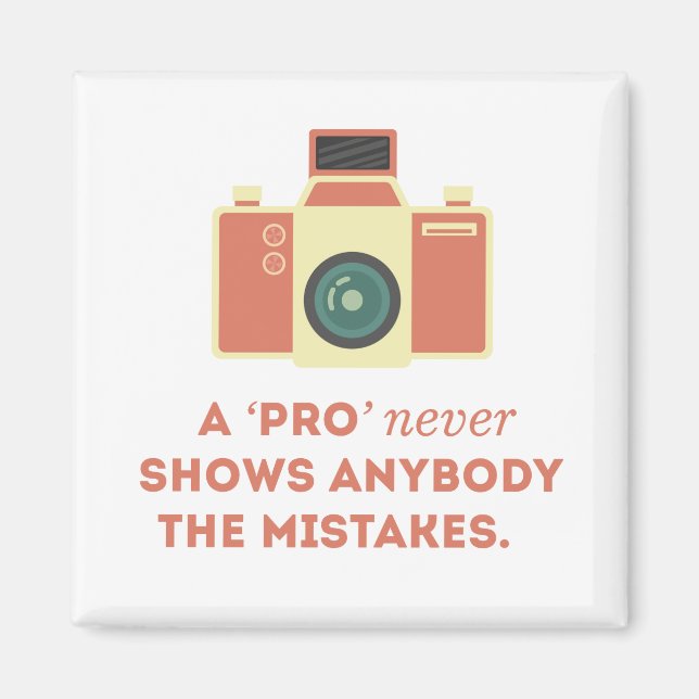 'Pro' Photographs Magnet (Front)