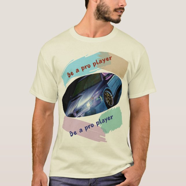 Pro Player Car Rider – The Birthday Champ  T-Shirt (Front)