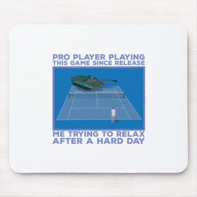 Pro Player Playing This Game Mouse Pad (Front)