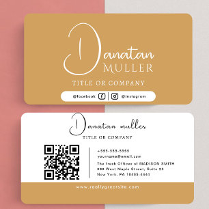 PRO QR Code Business Logo Card