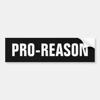 Pro-Reason Bumper Sticker