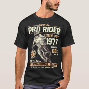 Pro Rider Dirt Bicycle Sports for Bicycle Lovers  T-Shirt