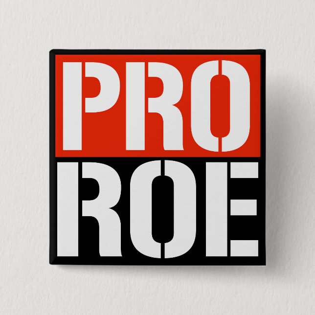PRO ROE 15 CM SQUARE BADGE (Front)