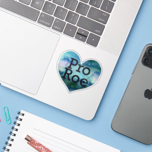 Pro Roe Blue Watercolor Heart