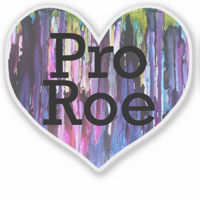 Pro Roe Purple Alcohol Inks Heart (Front)