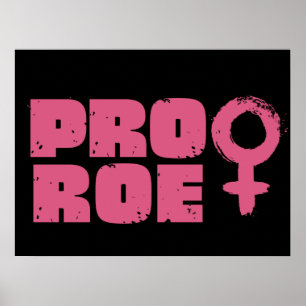 Pro Roe Women's Rights Word Art  Poster