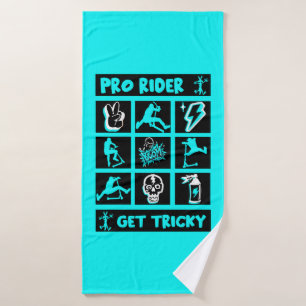 Pro Scooter Free Rider Tricks Bath Towel