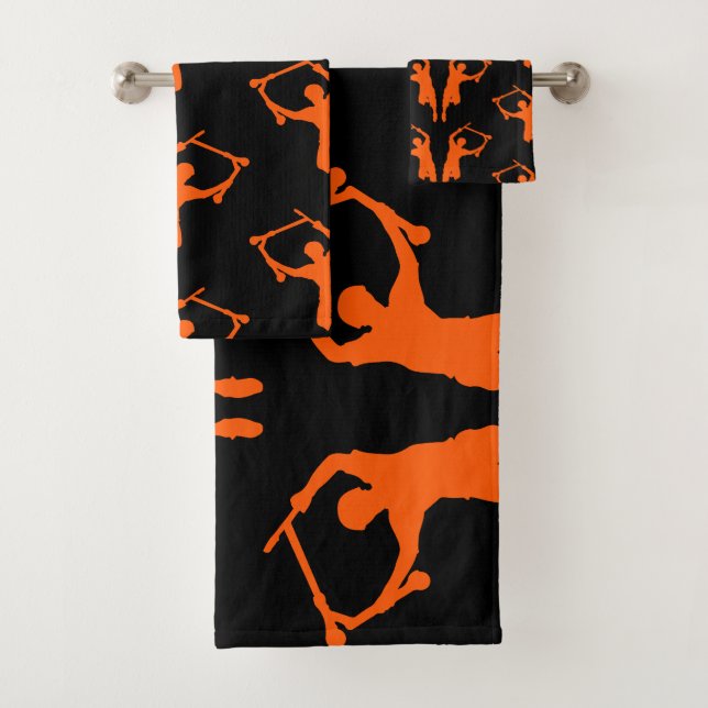 Pro Scooter Free Rider Tricks Bath Towel Set (Insitu)