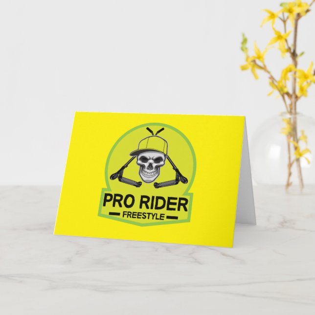 Pro Scooter Free Rider Tricks Card (Yellow Flower)