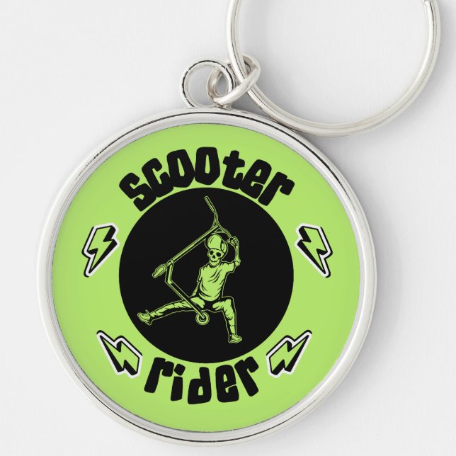 Pro Scooter Free Rider Tricks Key Ring (Front)