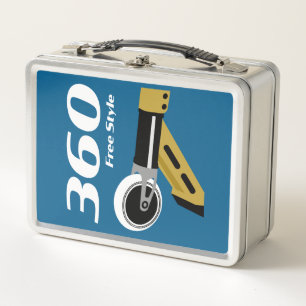 Pro Scooter Free Rider Tricks Metal Lunch Box