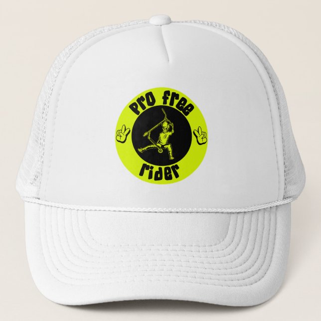 Pro Scooter Free Rider Tricks Trucker Hat (Front)