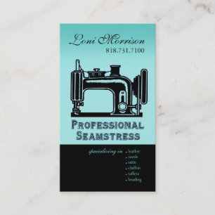 Pro Seamstress: Dressmaker, Patternmaker, Designer Business Card