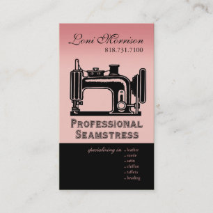 Pro Seamstress: Dressmaker, Patternmaker, Designer Business Card