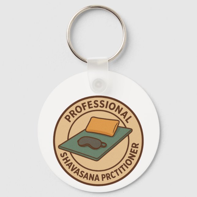 Pro Shavasana Practitioner Key Ring (Front)