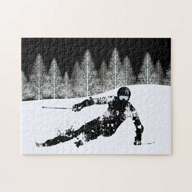 Pro Skier, Ski Snowboard Jigsaw Puzzle (Horizontal)