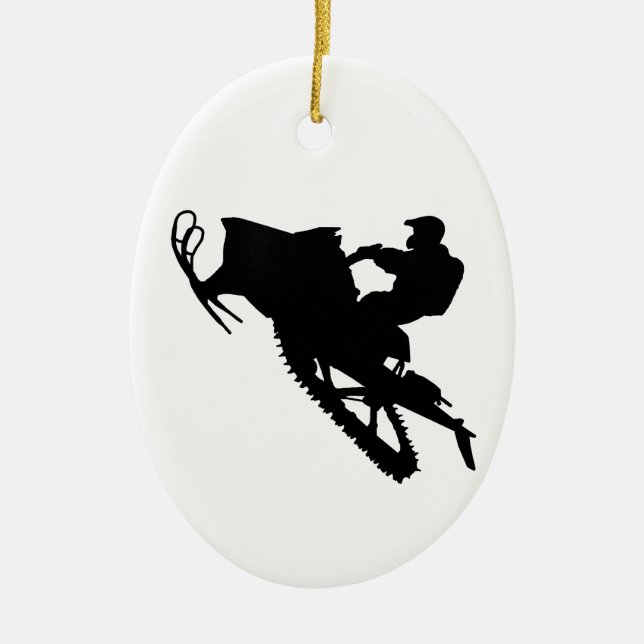 PRO Sled Ceramic Tree Decoration (Front)