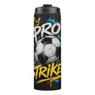Pro Striker Urban Graffiti Soccer Thermal Tumbler