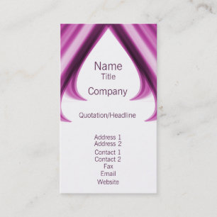 Pro Swirls I Business Card, Purple Card