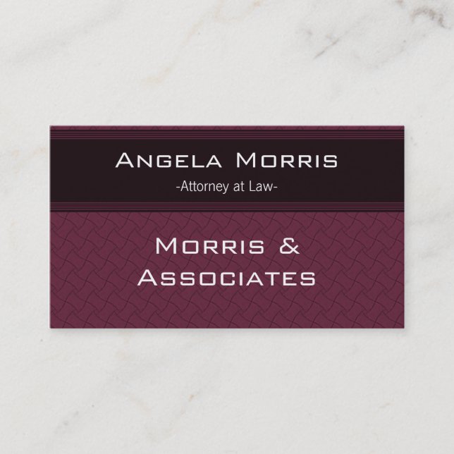Pro Textures Business Card, Burgundy Card (Front)