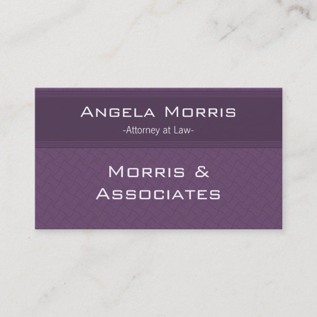 Pro Textures Business Card, Eggplant Business Card (Front)