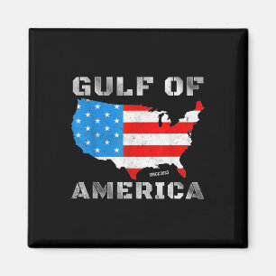 Pro-trump Gulf America Official Patriotic Of Usa M Magnet
