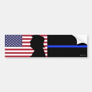 Pro Trump - Thin Blue Line Bumper Sticker