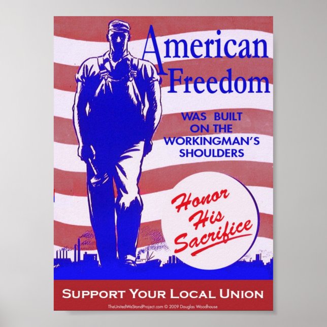 Pro-Union American Freedom Poster (Front)