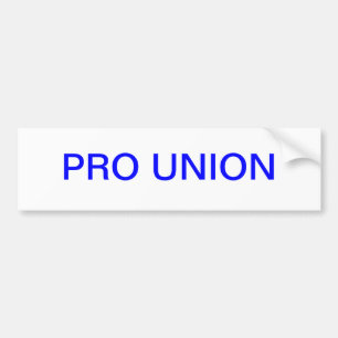 PRO UNION BUMPER STICKER