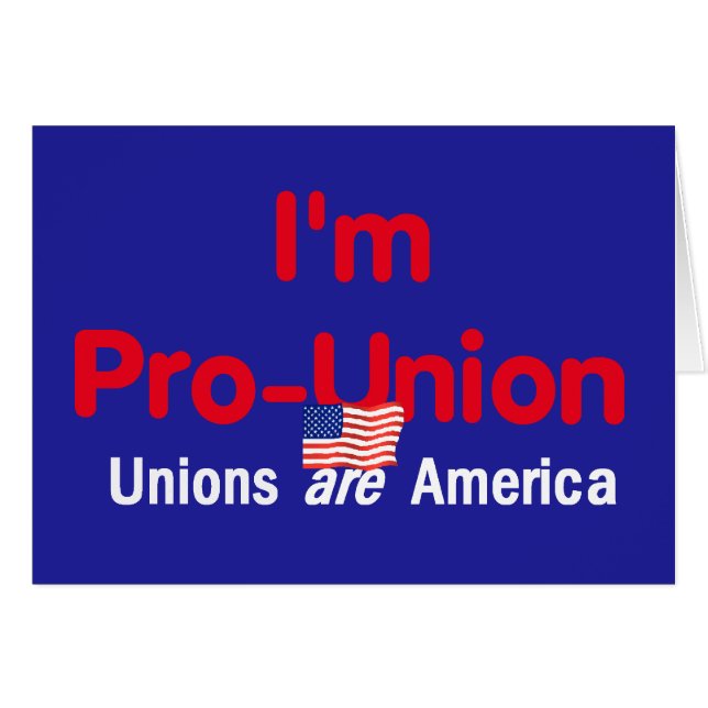 Pro Union Card (Front Horizontal)