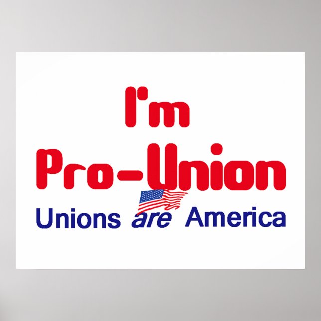 Pro Union POSTER Print (Front)