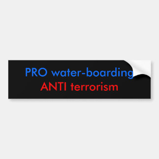 PRO water-boarding Bumper Sticker