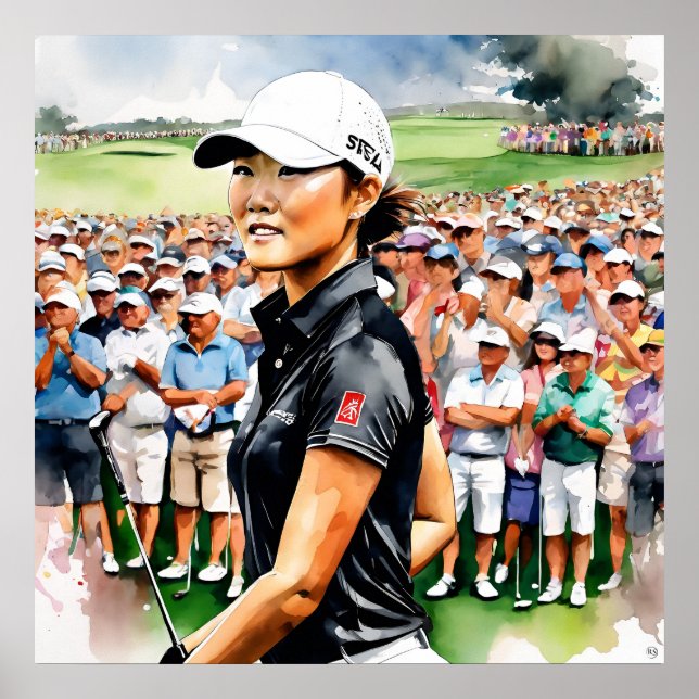 Pro Woman Golfer - Golf Art Print (Front)